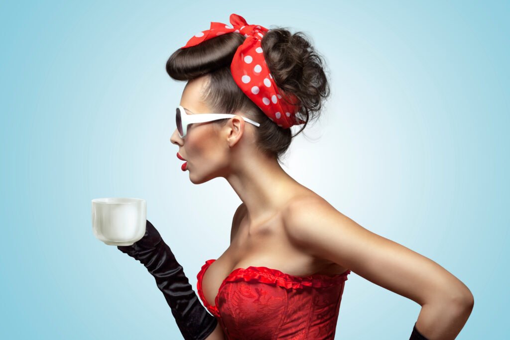 rockabilly coiffure femme le chignon vintage