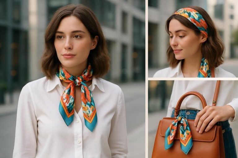 découvrez nos astuces et conseils pour porter élégamment un foulard carré, que ce soit autour du cou, dans les cheveux ou comme accessoire de mode.